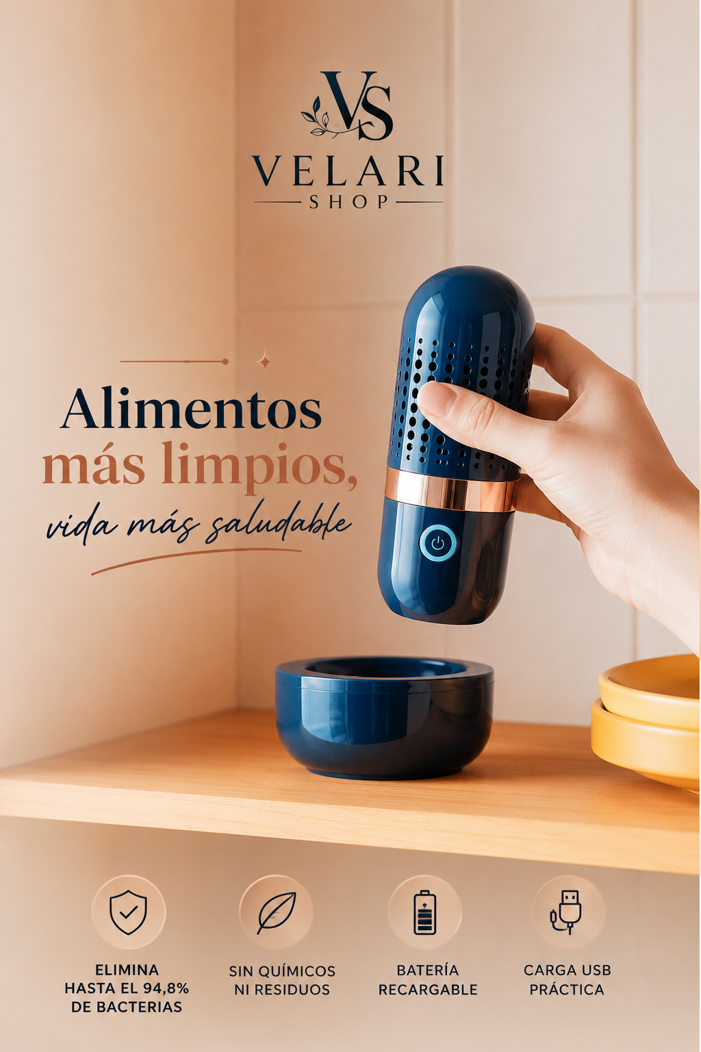 Purificador Inteligente de Frutas y Verduras