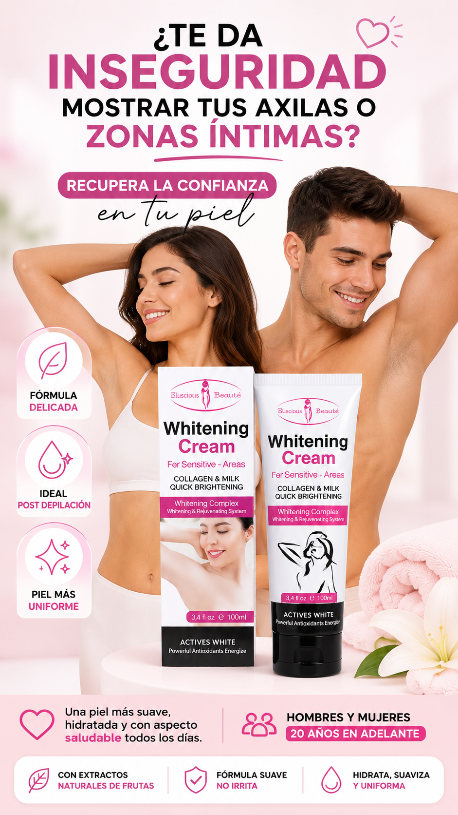 Crema Aclaradora Premium (Zonas Sensibles)