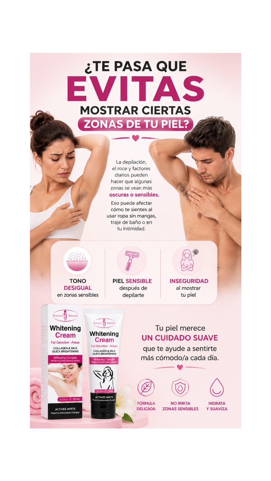 Crema Aclaradora Premium (Zonas Sensibles)