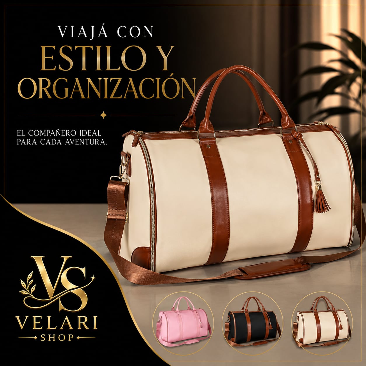 Bolso de Viaje 2 en 1 Antiarrugas 45L