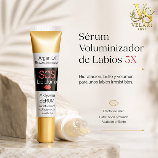LipMax SOS Argan – Sérum Voluminizador de Labios 5X.